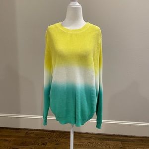 Red Dress Boutique Yellow Multi Ombré Sweater